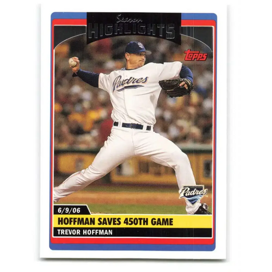 2006 Topps Update #175 Trevor Hoffman EX Excellent San Diego Padres Baseball Card - Baseball Card Single