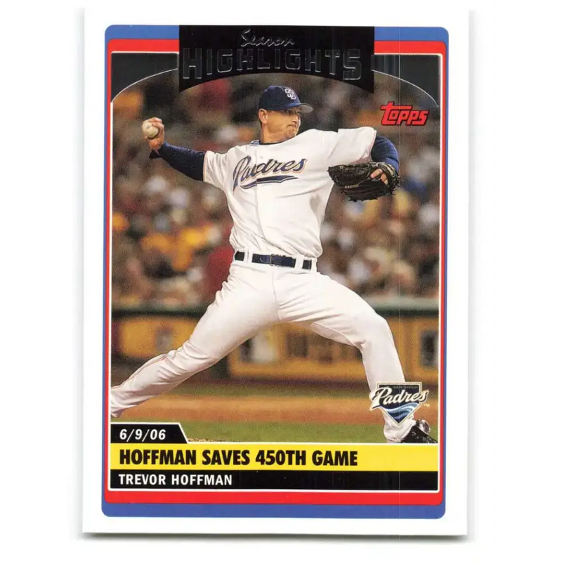 2006 Topps Update #175 Trevor Hoffman EX Excellent San Diego Padres Baseball Card - Baseball Card Single