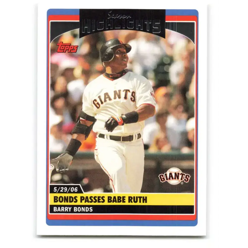 2006 Topps Update #176 Barry Bonds EX Excellent San Francisco Giants Baseball Card - Baseball Card Single
