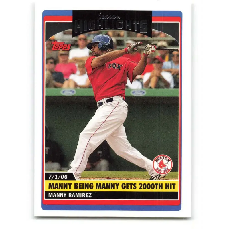 2006 Topps Update #179 Manny Ramirez EX Excellent Boston Red Sox Baseball Card - Baseball Card Single