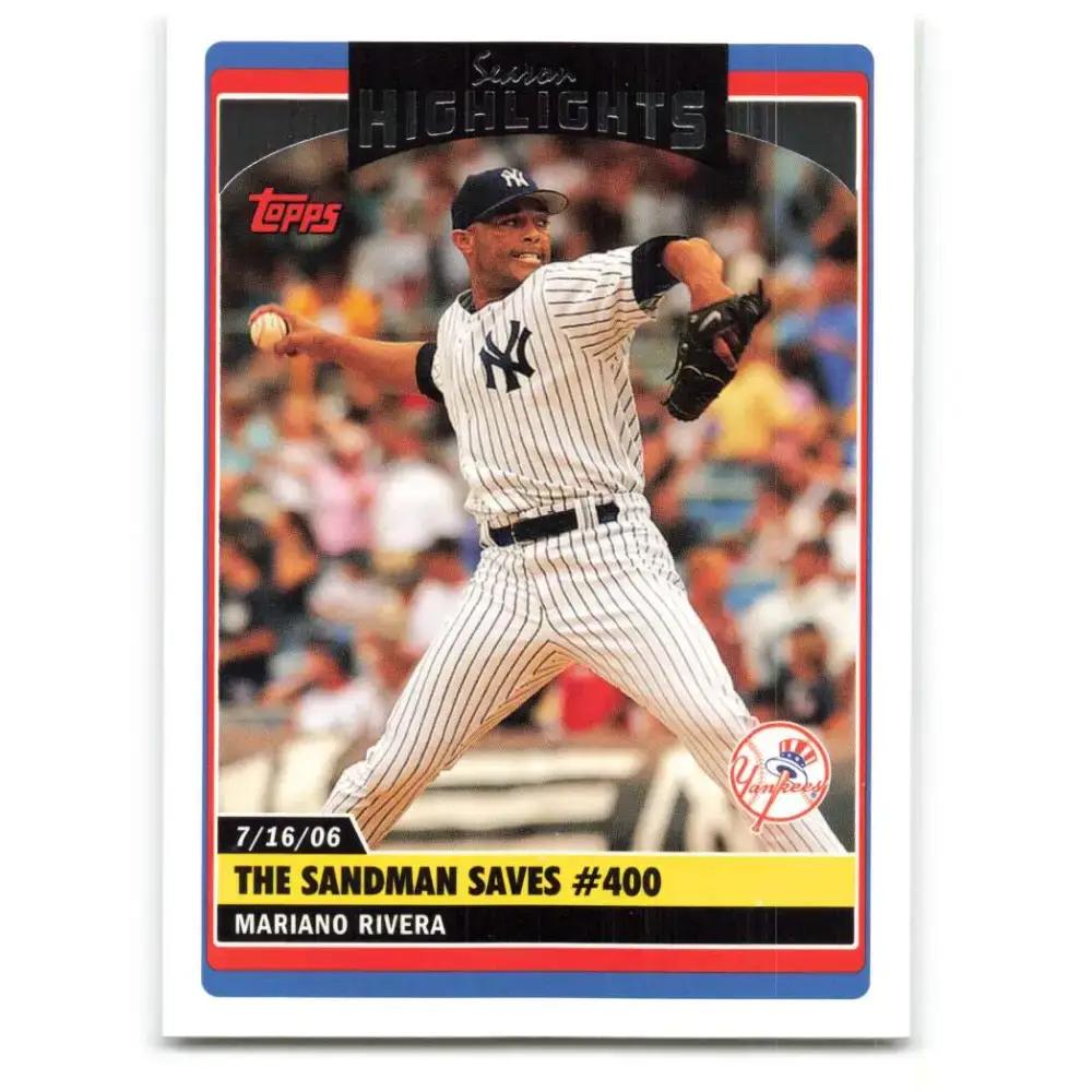 2006 Topps Update #181 Mariano Rivera EX Excellent New York Yankees Baseball Card - Baseball Card Single