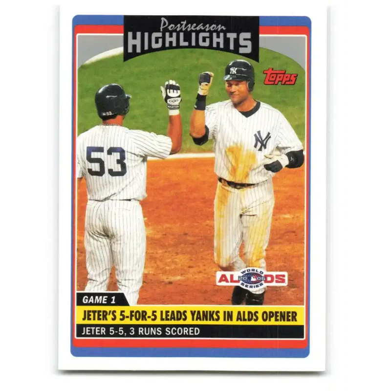 2006 Topps Update #183 Derek Jeter EX Excellent New York Yankees Baseball Card - Baseball Card Single