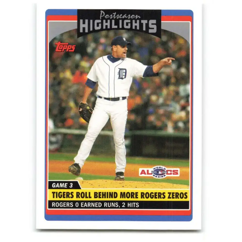 2006 Topps Update #189 Kenny Rogers EX Excellent Detroit Tigers Baseball Card - Baseball Card Single