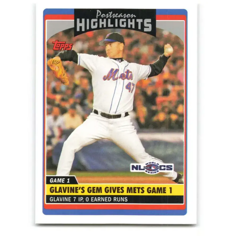 2006 Topps Update #190 Tom Glavine EX Excellent New York Mets Baseball Card - Baseball Card Single