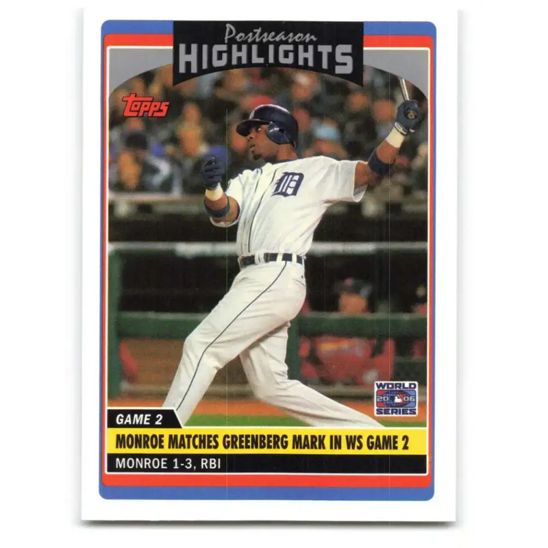2006 Topps Update #194 Craig Monroe EX Excellent Detroit Tigers Baseball Card - Baseball Card Single