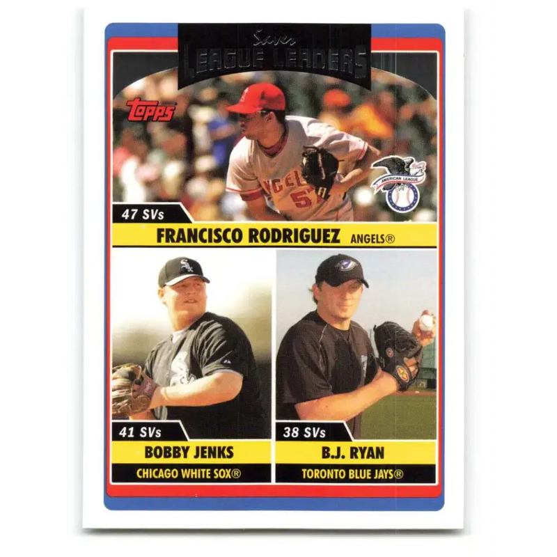 2006 Topps Update #209 B.J. Ryan/Bobby Jenks/Francisco Rodriguez EX Excellent Chicago White Sox Baseball Card