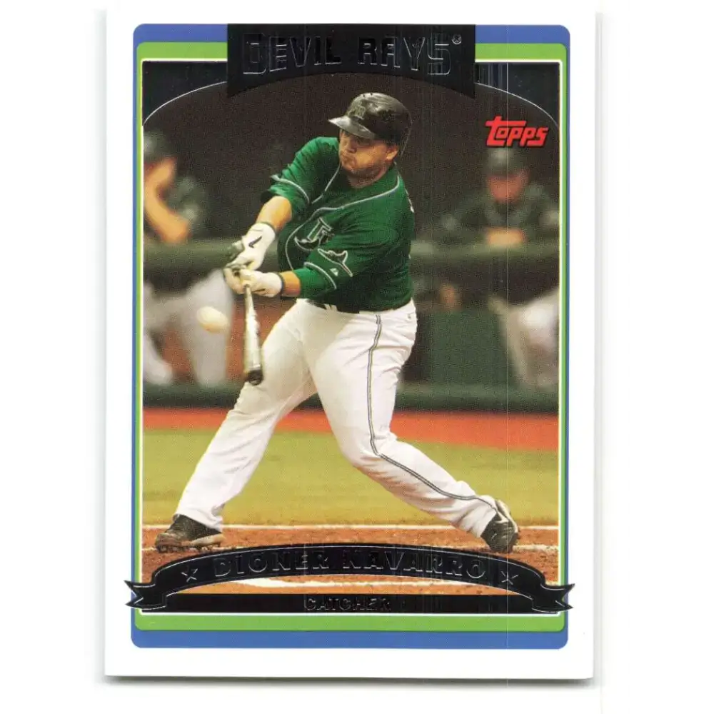 2006 Topps Update #21 Dioner Navarro EX Excellent Tampa Bay Devil Rays Baseball Card - Baseball Card Single