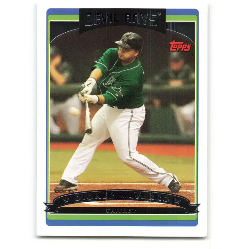 2006 Topps Update #21 Dioner Navarro EX Excellent Tampa Bay Devil Rays Baseball Card - Baseball Card Single