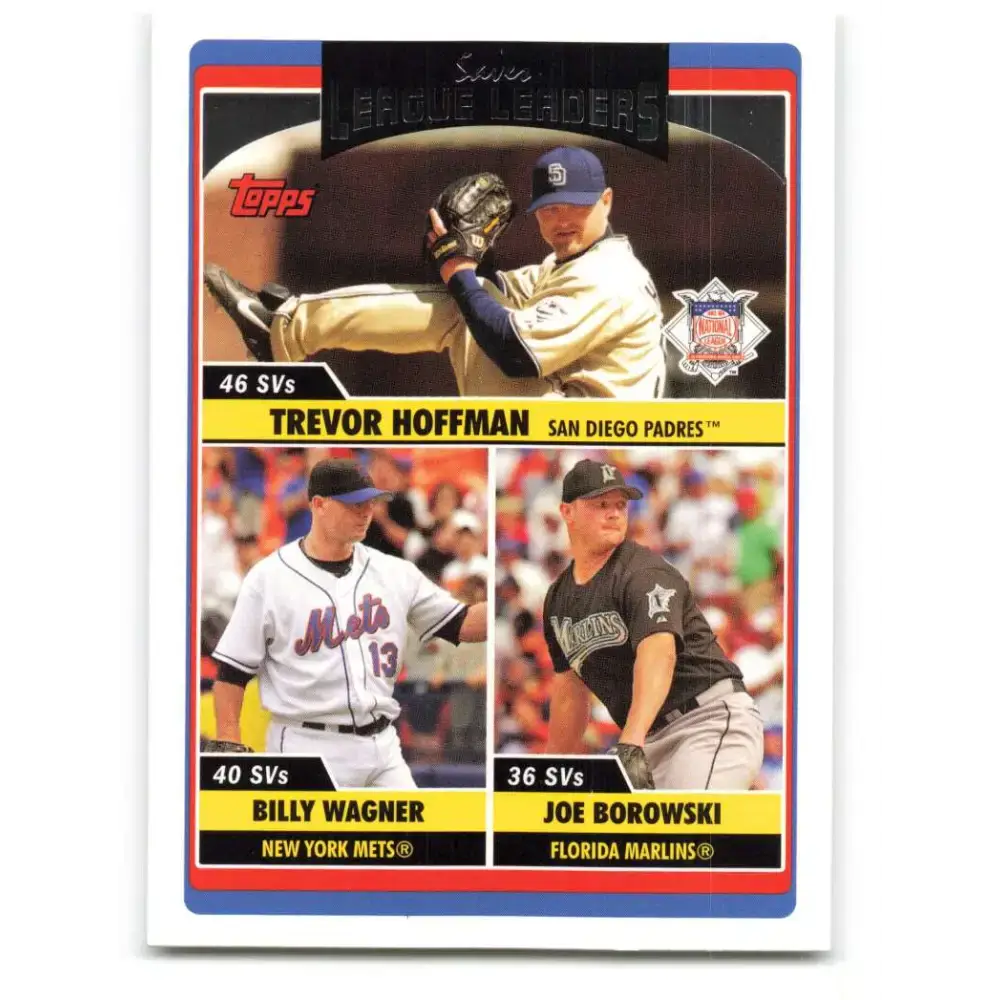 2006 Topps Update #217 Joe Borowski/Trevor Hoffman/Billy Wagner EX Excellent Florida Marlins Baseball Card - Baseball