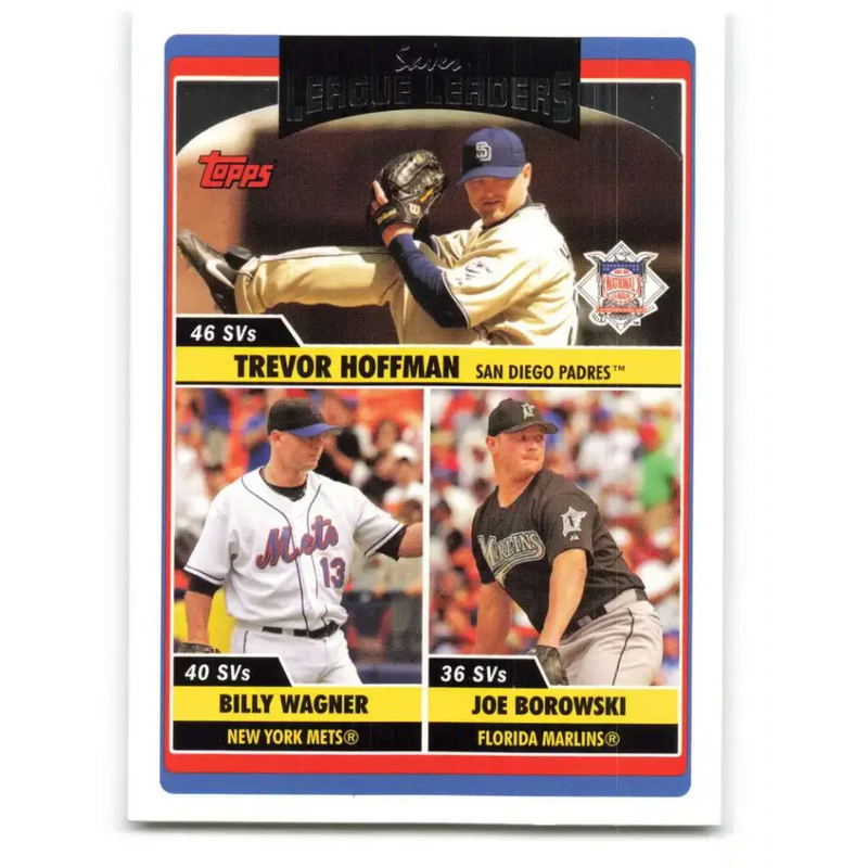 2006 Topps Update #217 Joe Borowski/Trevor Hoffman/Billy Wagner EX Excellent Florida Marlins Baseball Card - Baseball