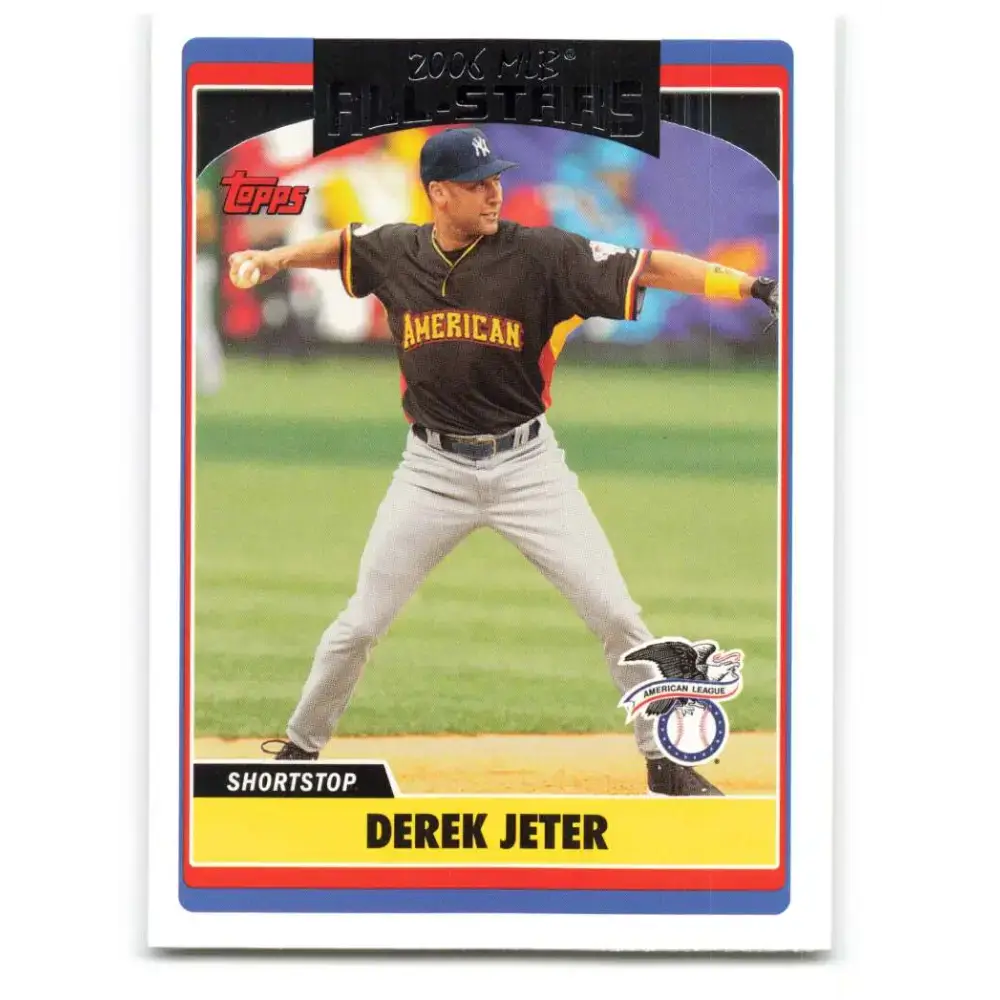 2006 Topps Update #219 Derek Jeter EX Excellent New York Yankees Baseball Card - Baseball Card Single