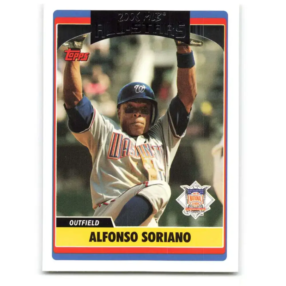 2006 Topps Update #227 Alfonso Soriano EX Excellent Washington Nationals Baseball Card - Baseball Card Single