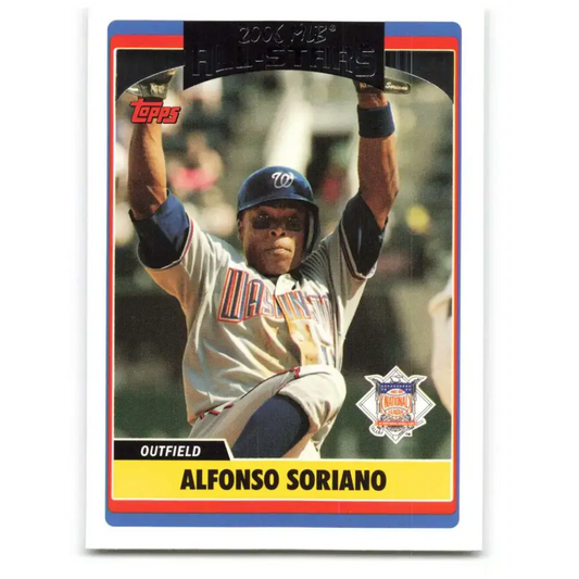 2006 Topps Update #227 Alfonso Soriano EX Excellent Washington Nationals Baseball Card