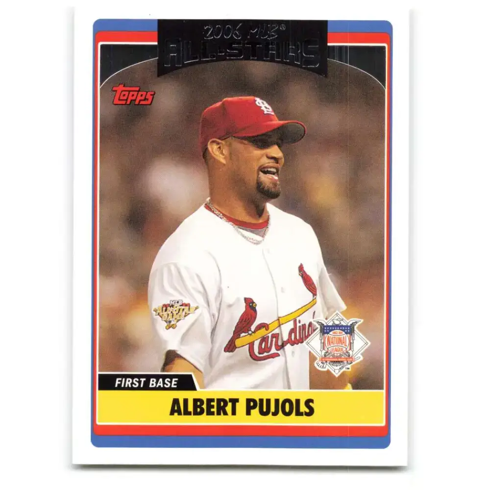 2006 Topps Update #229 Albert Pujols EX Excellent St. Louis Cardinals Baseball Card - Baseball Card Single