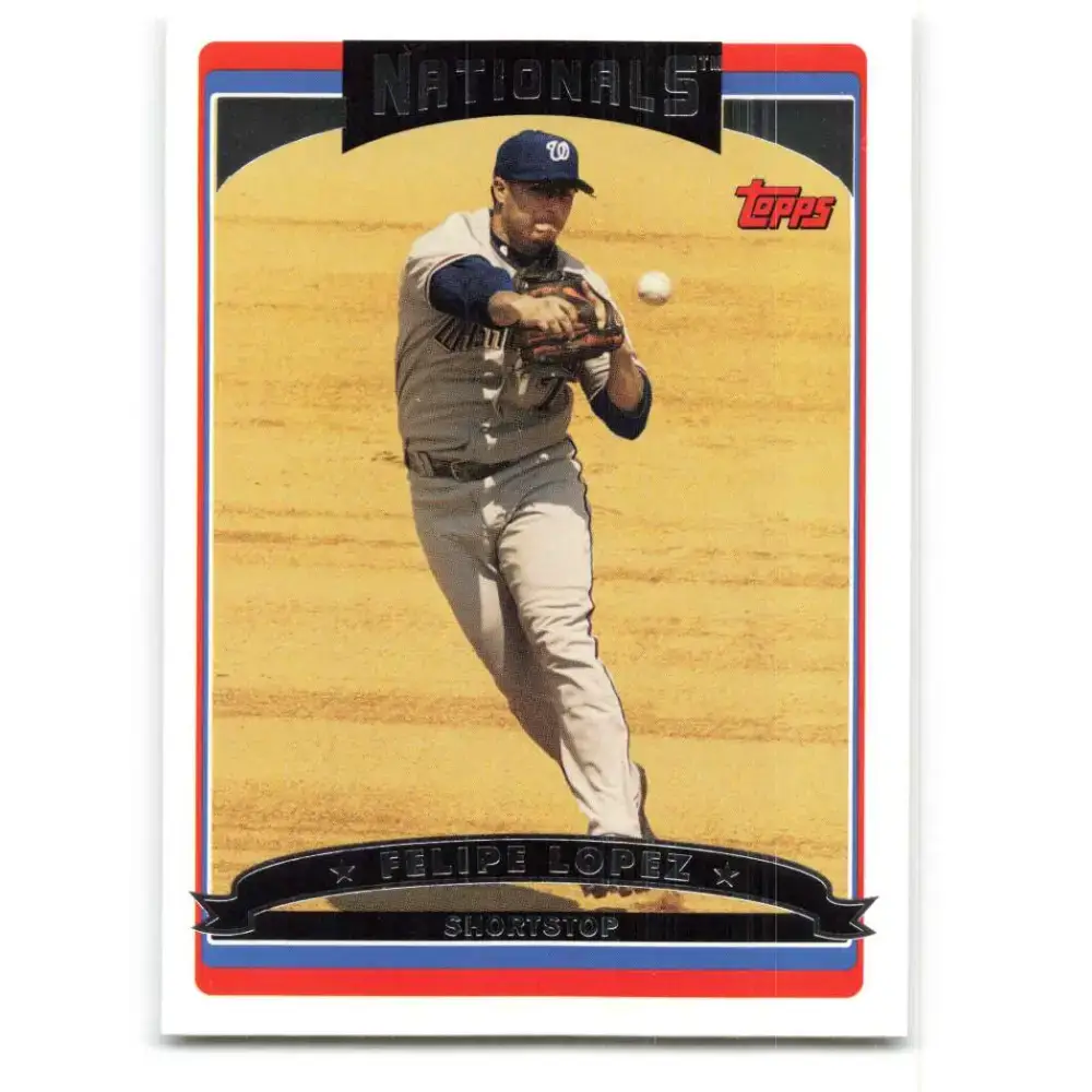 2006 Topps Update #23 Felipe Lopez EX Excellent Washington Nationals Baseball Card - Baseball Card Single