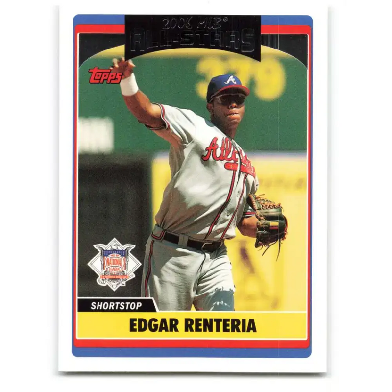 2006 Topps Update #231 Edgar Renteria EX Excellent Atlanta Braves Baseball Card - Baseball Card Single