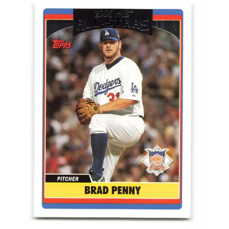 2006 Topps Update #235 Brad Penny EX Excellent Los Angeles Dodgers Baseball Card - Baseball Card Single