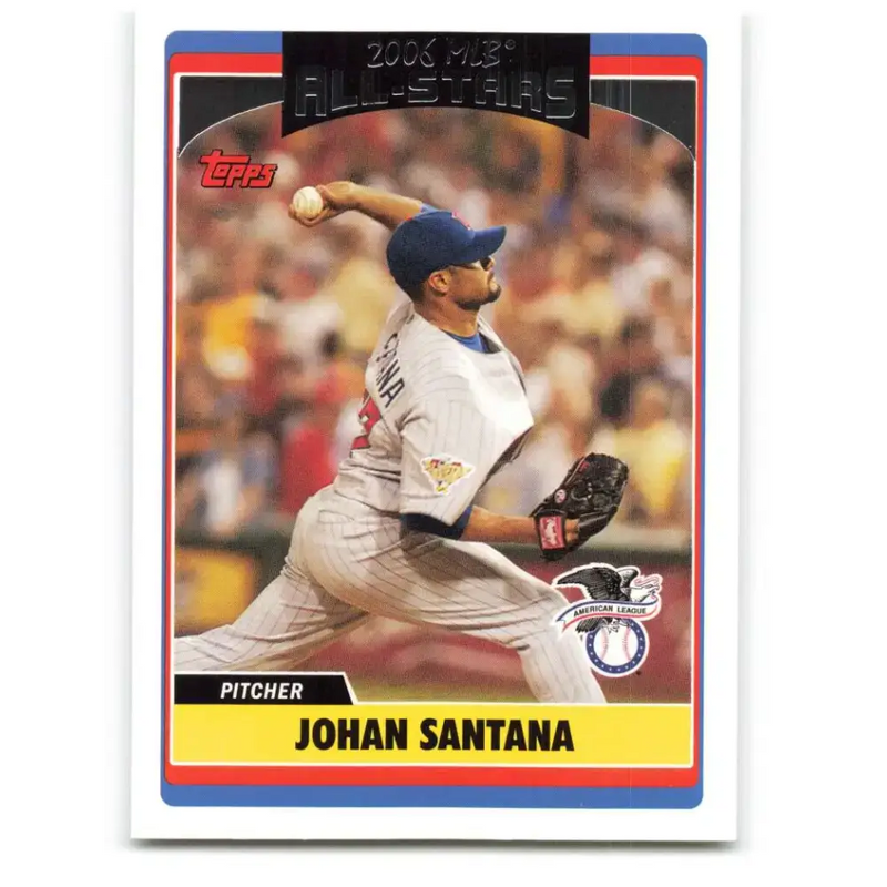 2006 Topps Update #246 Johan Santana EX Excellent Minnesota Twins Baseball Card - Baseball Card Single