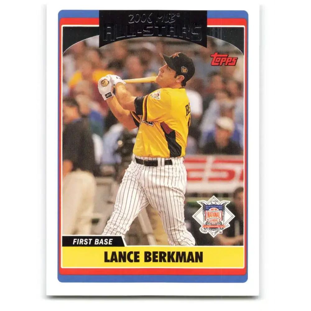 2006 Topps Update #254 Lance Berkman EX Excellent Houston Astros Baseball Card - Baseball Card Single