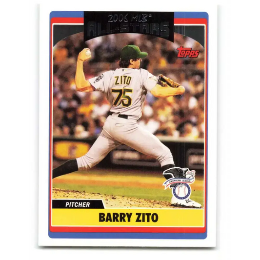 2006 Topps Update #257 Barry Zito EX Excellent Oakland Athletics Baseball Card