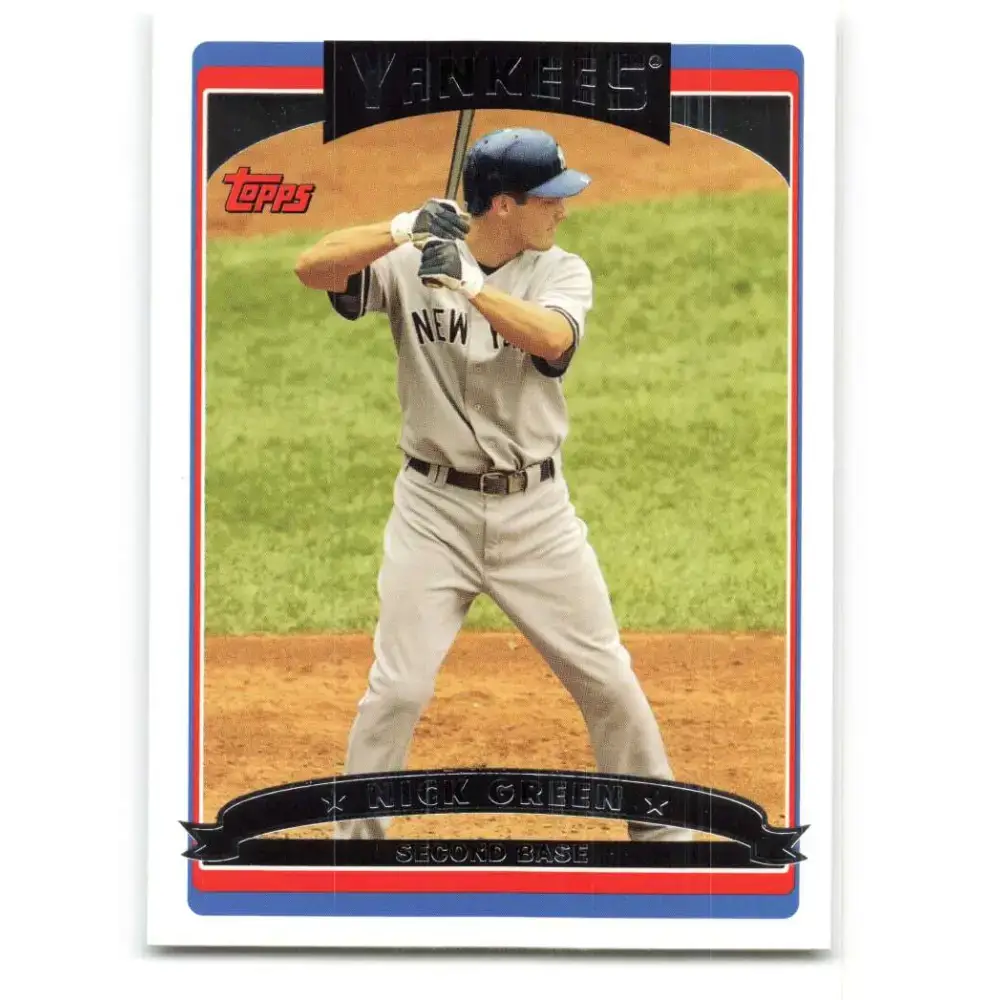 2006 Topps Update #27 Nick Green EX Excellent New York Yankees Baseball Card - Baseball Card Single