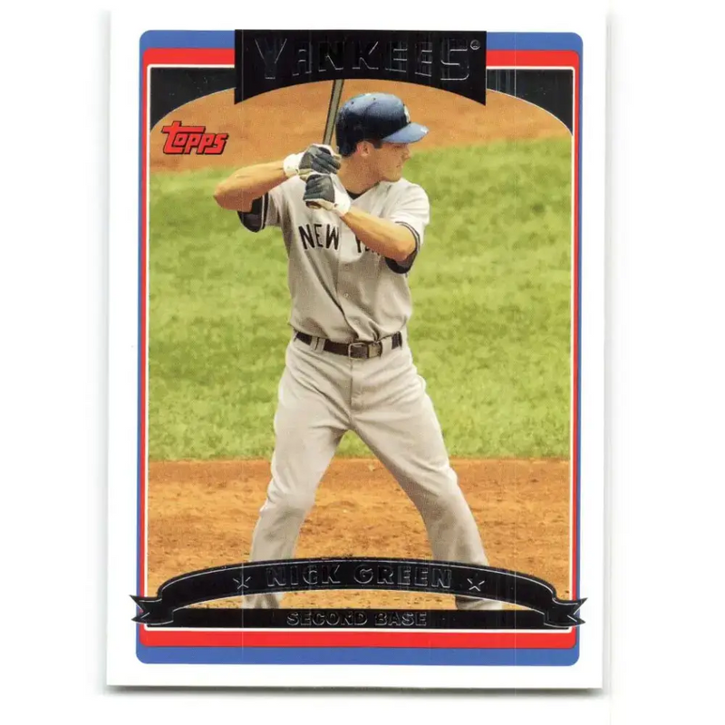 2006 Topps Update #27 Nick Green EX Excellent New York Yankees Baseball Card - Baseball Card Single