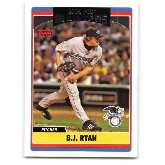 2006 Topps Update #272 B.J. Ryan EX Excellent Toronto Blue Jays Baseball Card