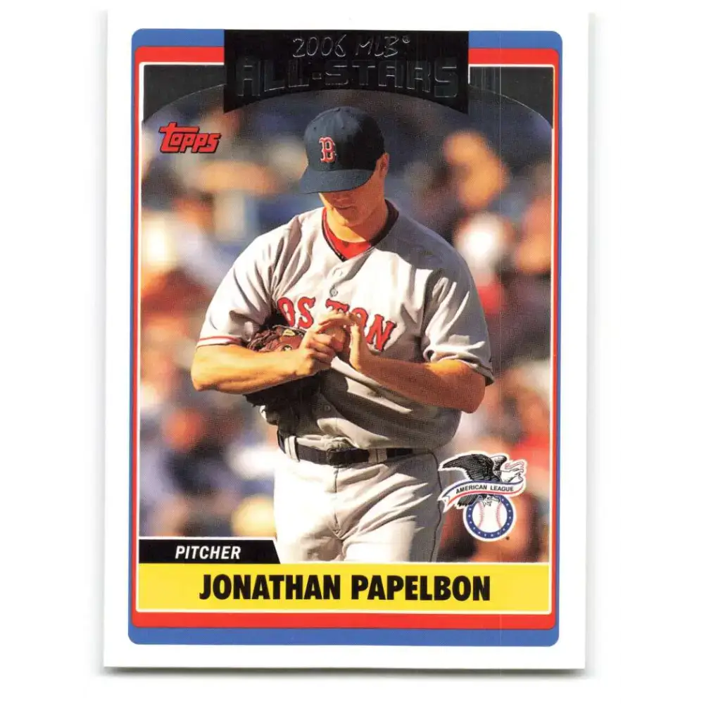 2006 Topps Update #279 Jonathan Papelbon EX Excellent Boston Red Sox Baseball Card - Baseball Card Single