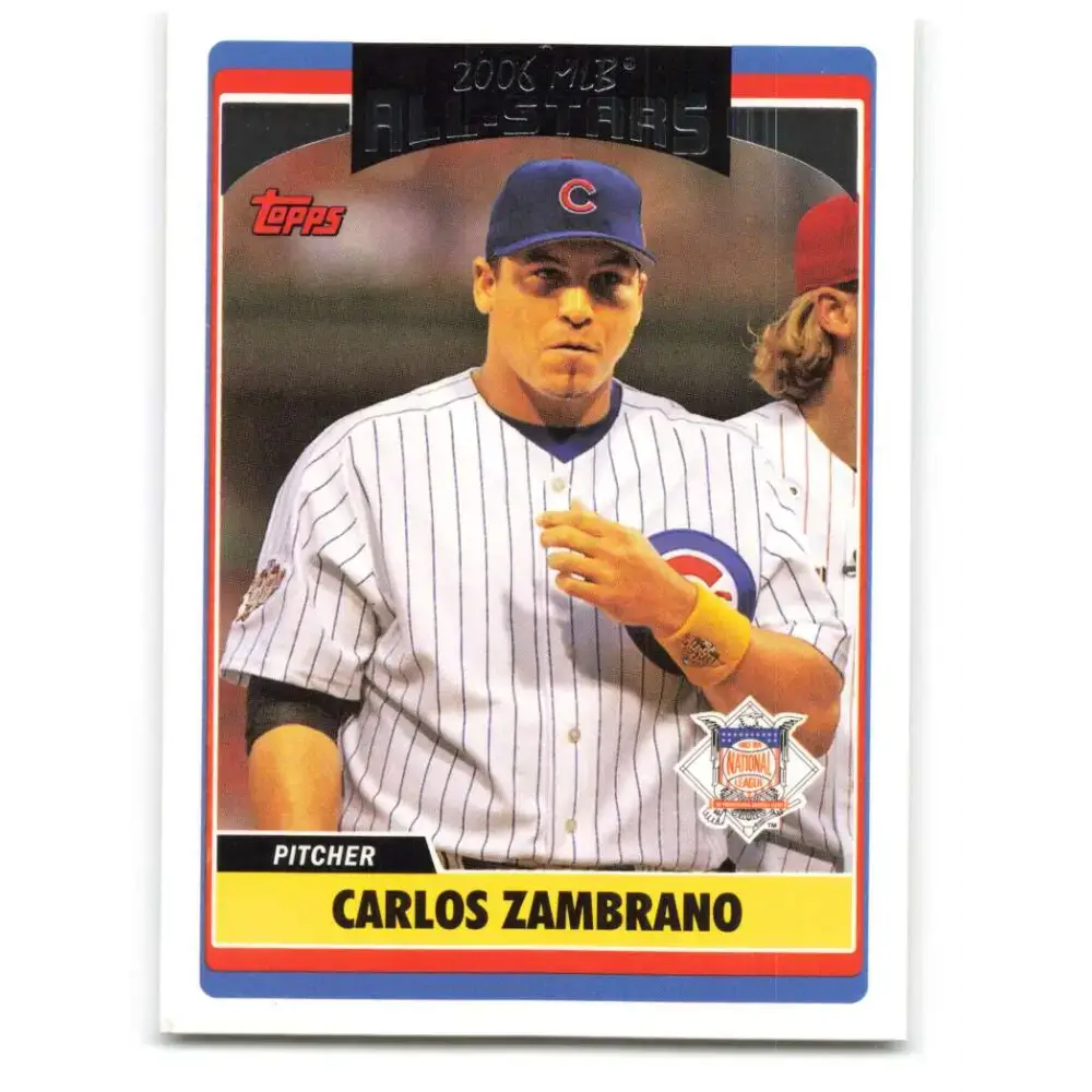 2006 Topps Update #282 Carlos Zambrano EX Excellent Chicago Cubs Baseball Card - Baseball Card Single
