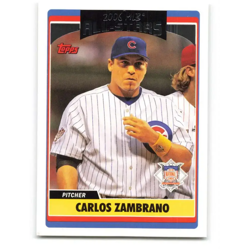2006 Topps Update #282 Carlos Zambrano EX Excellent Chicago Cubs Baseball Card - Baseball Card Single