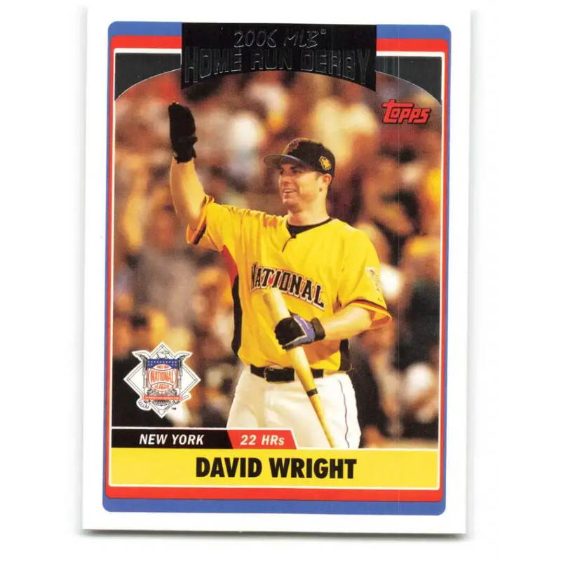 2006 Topps Update #284 David Wright EX Excellent New York Mets Baseball Card - Baseball Card Single