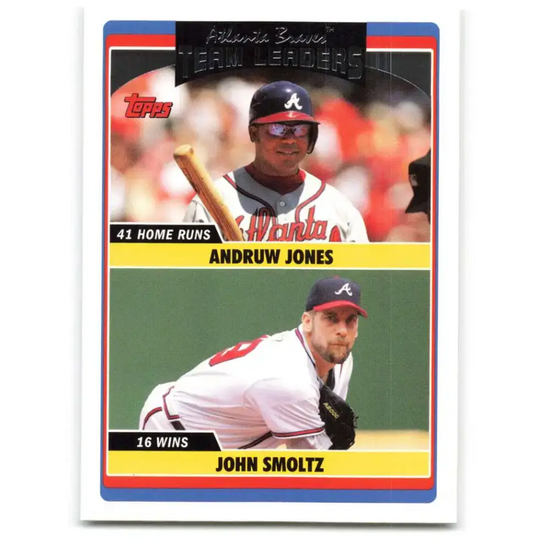 2006 Topps Update #294 Andruw Jones/John Smoltz EX Excellent Atlanta Braves Baseball Card - Baseball Card Single