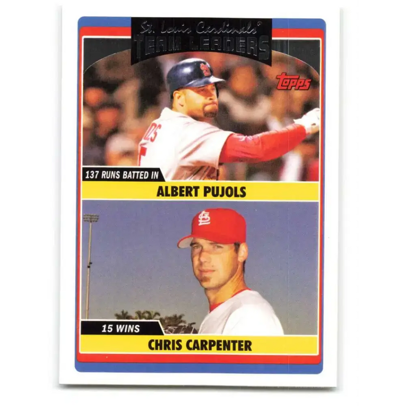 2006 Topps Update #296 Chris Carpenter/Albert Pujols EX Excellent St. Louis Cardinals Baseball Card - Baseball Card