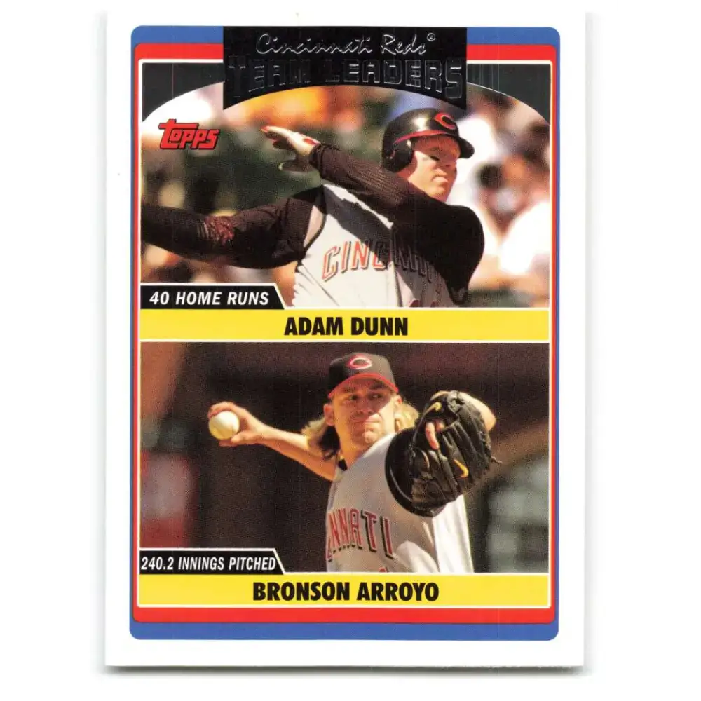 2006 Topps Update #297 Bronson Arroyo/Adam Dunn EX Excellent Cincinnati Reds Baseball Card - Baseball Card Single