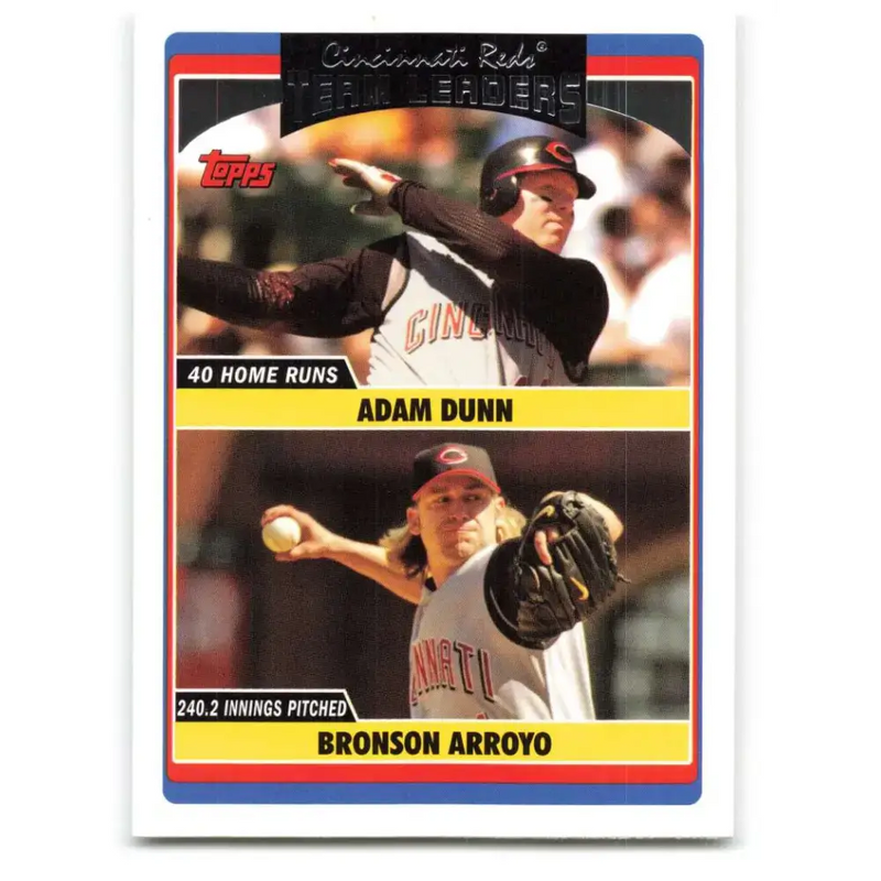 2006 Topps Update #297 Bronson Arroyo/Adam Dunn EX Excellent Cincinnati Reds Baseball Card - Baseball Card Single