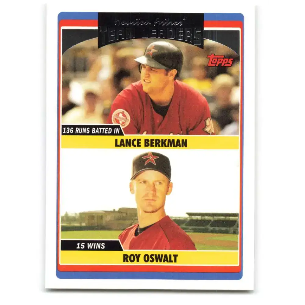 2006 Topps Update #298 Lance Berkman/Roy Oswalt EX Excellent Houston Astros Baseball Card - Baseball Card Single
