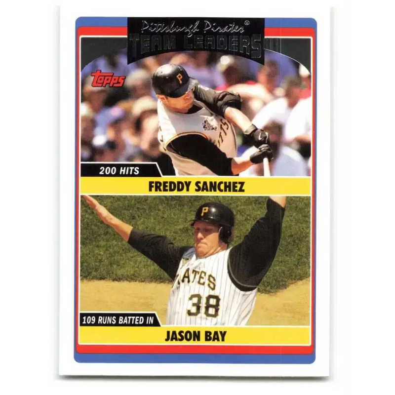 2006 Topps Update #300 Jason Bay/Freddy Sanchez EX Excellent Pittsburgh Pirates Baseball Card - Baseball Card Single