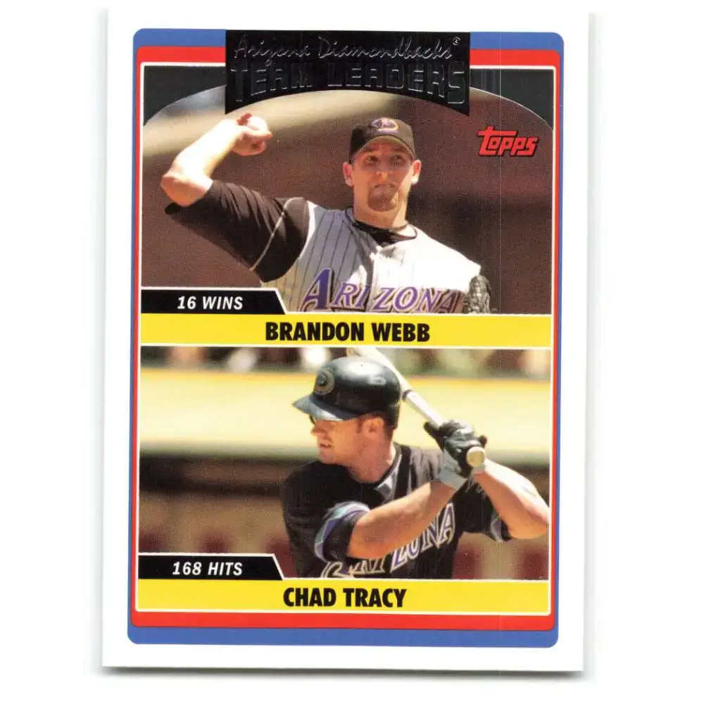 2006 Topps Update #305 Chad Tracy/Brandon Webb EX Excellent Arizona Diamondbacks Baseball Card - Baseball Card Single