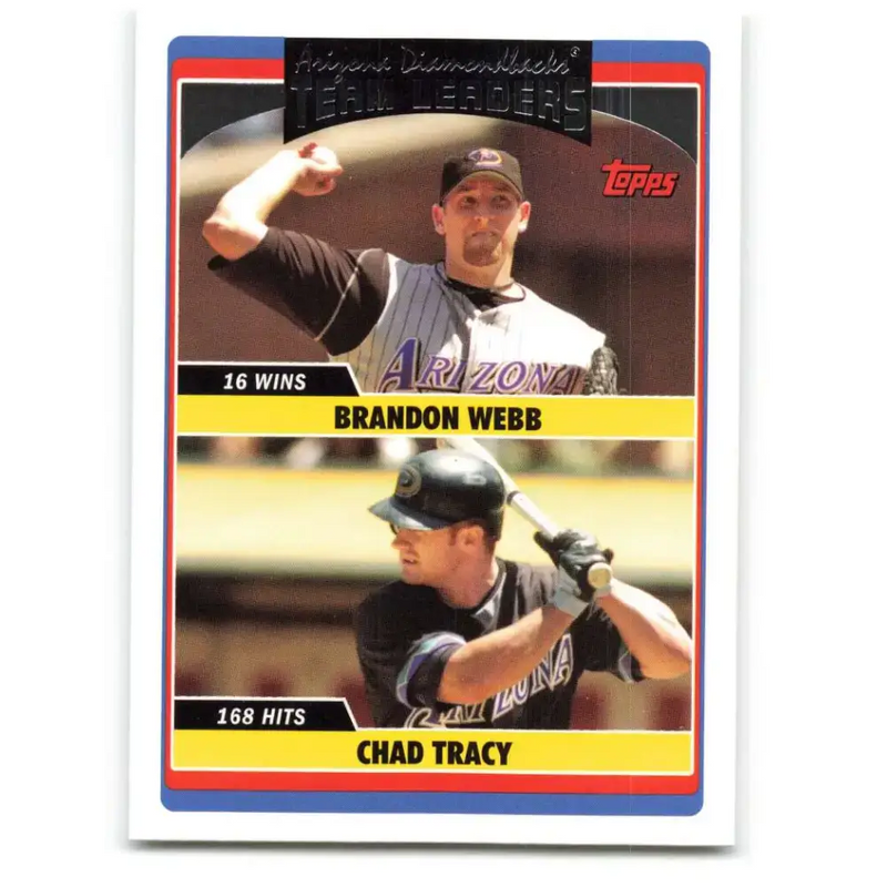 2006 Topps Update #305 Chad Tracy/Brandon Webb EX Excellent Arizona Diamondbacks Baseball Card - Baseball Card Single