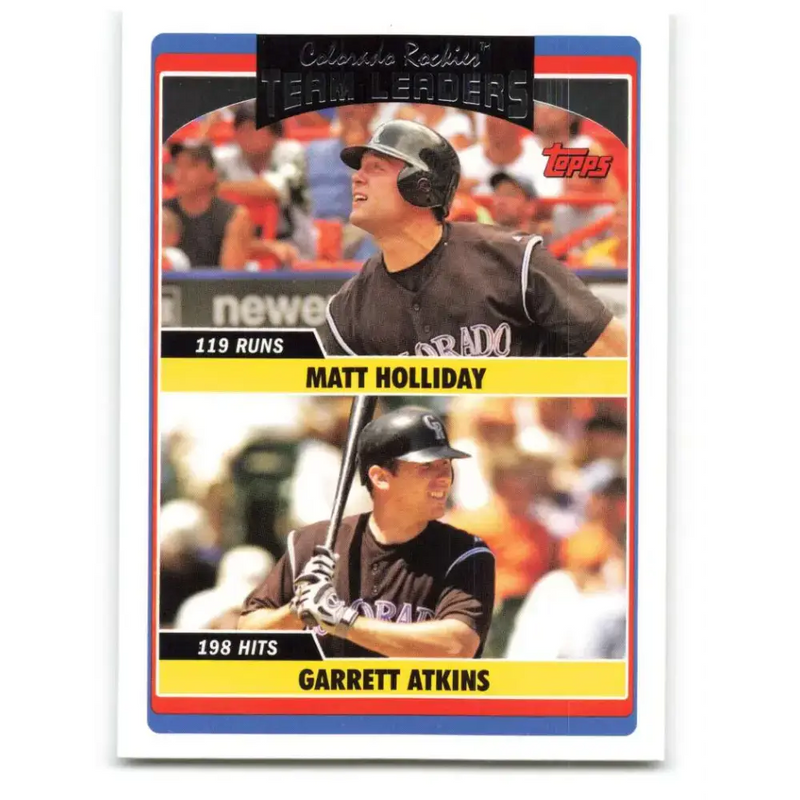 2006 Topps Update #306 Garrett Atkins/Matt Holliday EX Excellent Colorado Rockies Baseball Card - Baseball Card Single