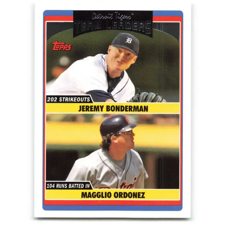 2006 Topps Update #312 Jeremy Bonderman/Magglio Ordonez EX Excellent Detroit Tigers Baseball Card
