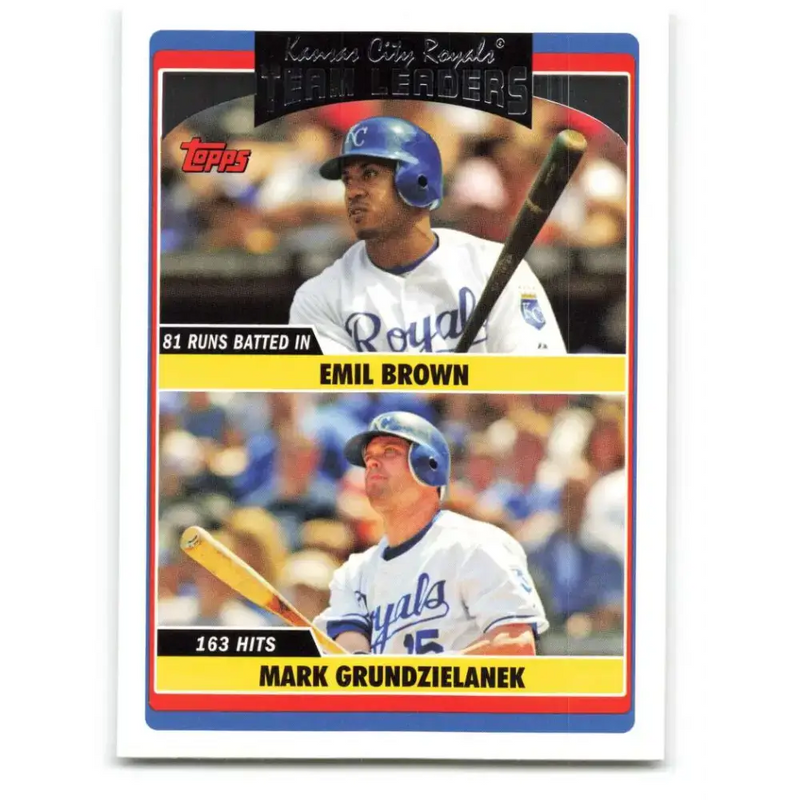 2006 Topps Update #316 Mark Grudzielanek/Emil Brown EX Excellent Kansas City Royals Baseball Card - Baseball Card Single
