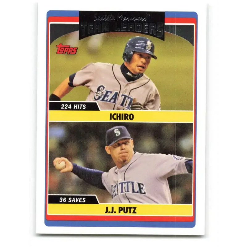 2006 Topps Update #320 J.J. Putz/Ichiro Suzuki EX Excellent Seattle Mariners Baseball Card - Baseball Card Single