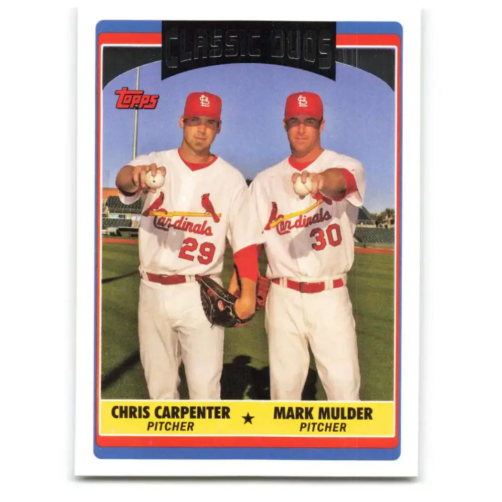 2006 Topps Update #322 Mark Mulder/Chris Carpenter EX Excellent St. Louis Cardinals Baseball Card - Baseball Card Single