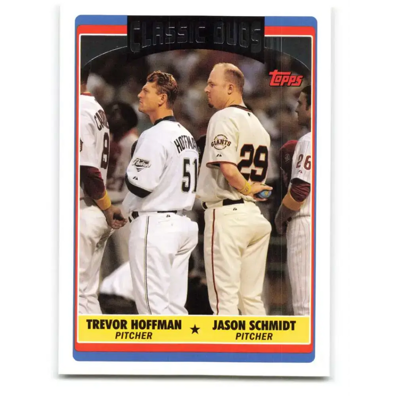 2006 Topps Update #323 Jason Schmidt/Trevor Hoffman EX Excellent San Diego Padres Baseball Card - Baseball Card Single