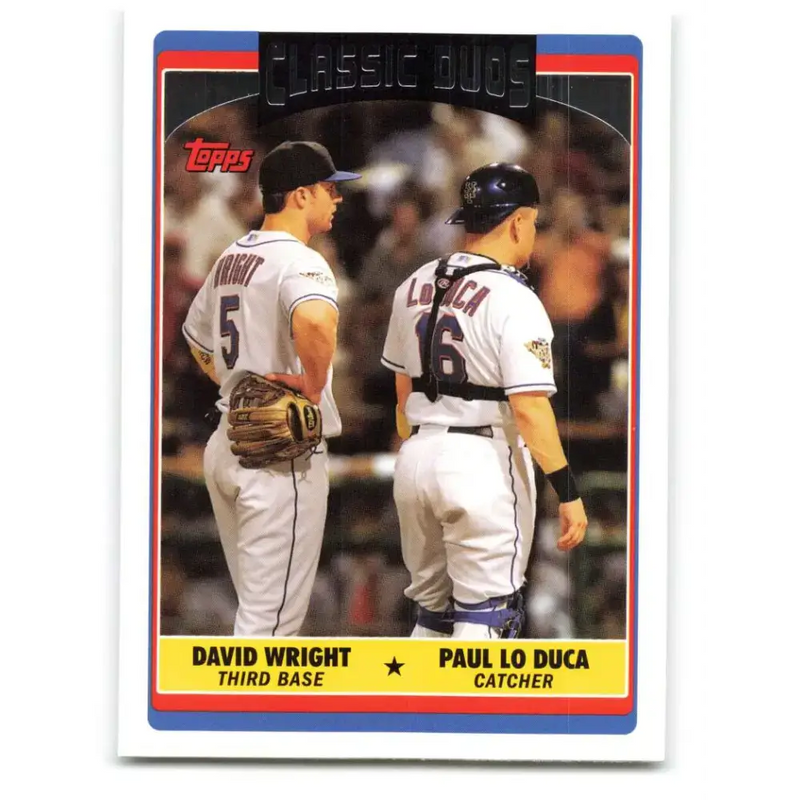 2006 Topps Update #324 David Wright/Paul LoDuca EX Excellent New York Mets Baseball Card - Baseball Card Single