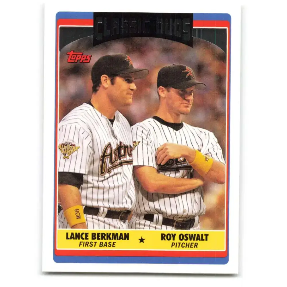 2006 Topps Update #325 Roy Oswalt/Lance Berkman EX Excellent Houston Astros Baseball Card - Baseball Card Single