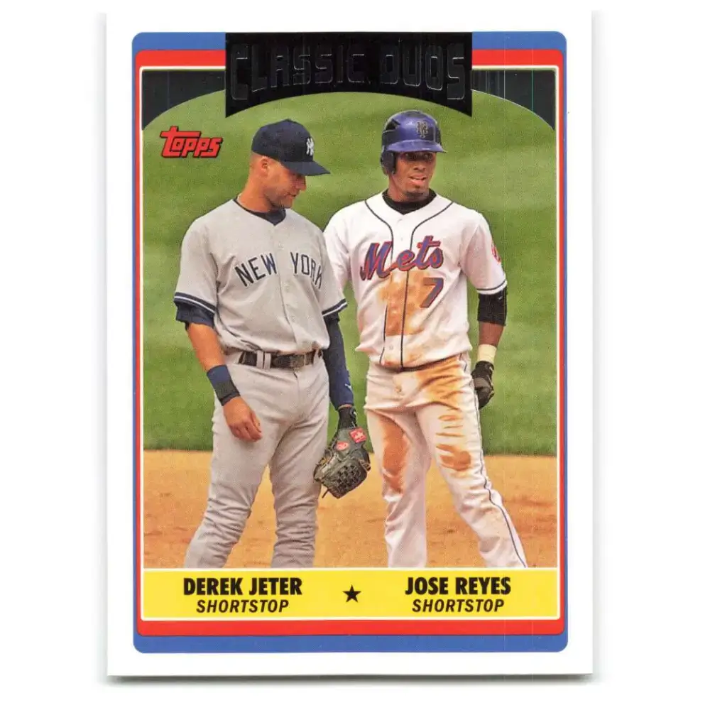 2006 Topps Update #326 Jose Reyes/Derek Jeter EX Excellent New York Yankees Baseball Card - Baseball Card Single