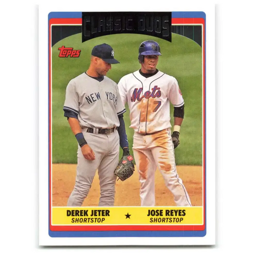 2006 Topps Update #326 Jose Reyes/Derek Jeter EX Excellent New York Yankees Baseball Card - Baseball Card Single