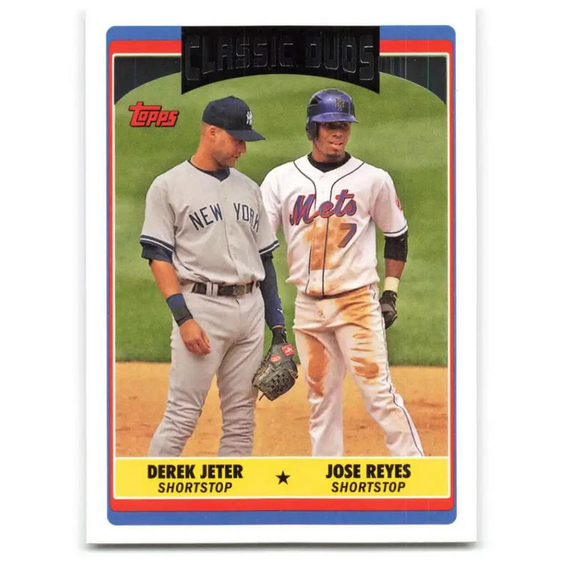 2006 Topps Update #326 Jose Reyes/Derek Jeter EX Excellent New York Yankees Baseball Card - Baseball Card Single